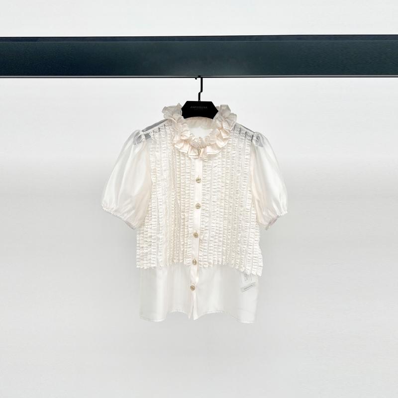 シフォンプルオーバー トップ レディース 半袖 ゆったり 春 通い 雅びやか 体型押しかぶせる 雅びやか 成年者愛くるしげ 好いたらしいめ 通い 心地よい 旅する