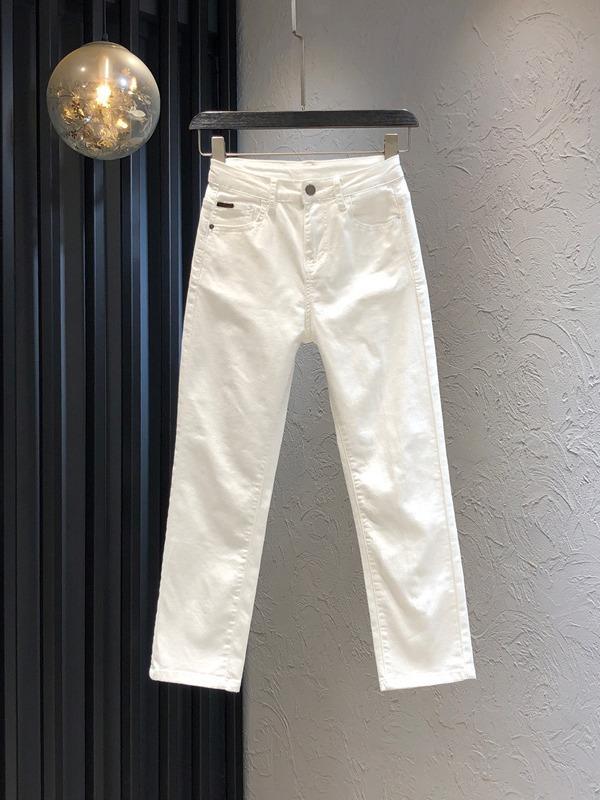テーパードパンツ レディース ハイウエスト クロップド 白 厚手 スリム ストレート 小柄対応 シンプル デイリー 秋冬向き ストレッチ 快適 フィット