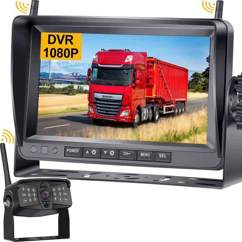 backup camera 固定ディスク1080Pバックカメラモニターセット DVRワイヤレスバックカメラ