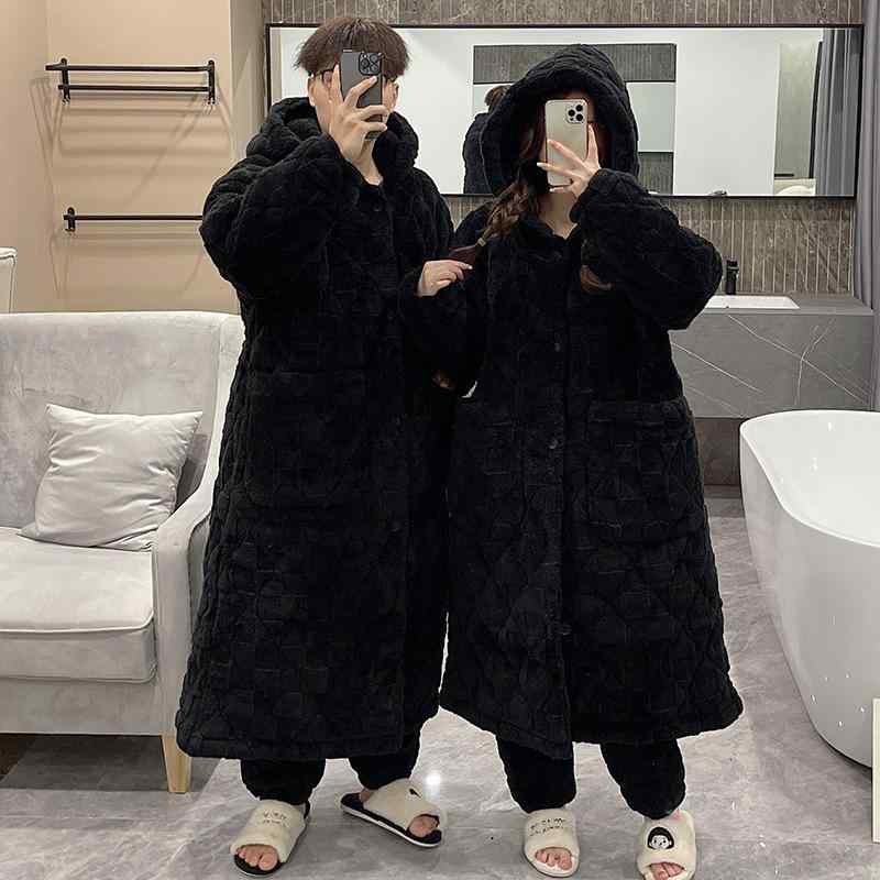 パジャマ仕掛ける レディース 長袖生あたたかい朦々たるフワフワパステル色の綿ネル風 秋冬用加厚長め衣装付き添い人ゆったり影ぼうし仕掛ける 大きめ大きさ相応う