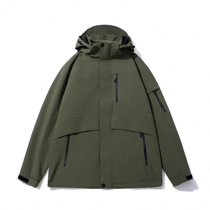 レインジャケット レディース 防水 登山服 2ピースセット 3in1 取り外し可能 保暖 通気性 スキー対応