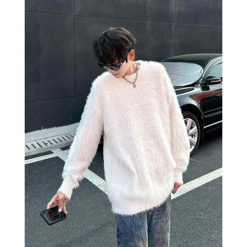 セーター レディース ゆったり ふわふわ ニット リラックス スタイル 秋冬 コーディネート
