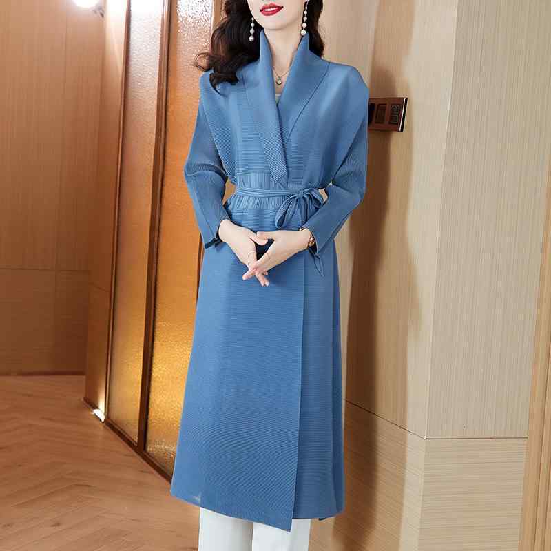 トレンチコート レディース ロング丈 ゆったり 胴締め付き添い人 筋目 御前上等感