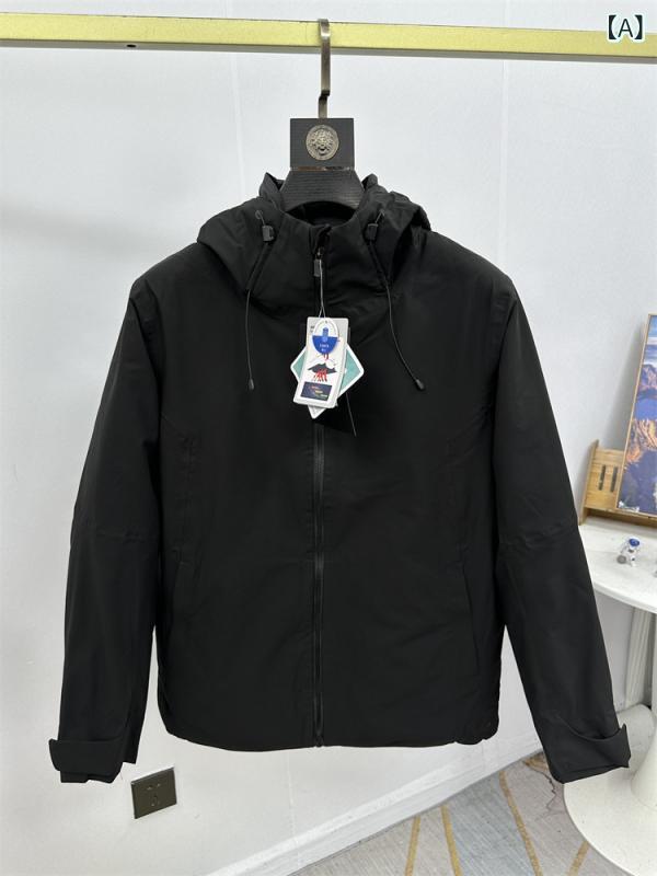 中綿ジャケット メンズ 撥水 防風 アウトドア 登山 インナーセット 取り外し可能 ジャケット アウター ジャンパー 多機能 シンプル ベーシック 定番 スタンダード カジュアル リラックス