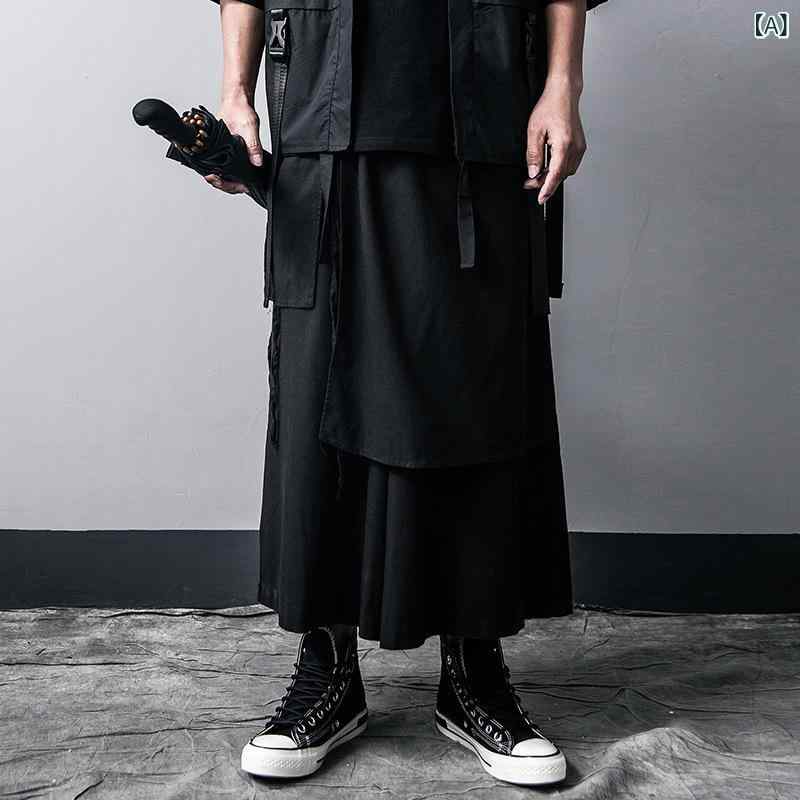 ワイドパンツ メンズ 9分丈 アンクル丈 リラックス ゆったり カジュアル シンプル ベーシック 無地 定番 スタンダード ストレート ロング丈