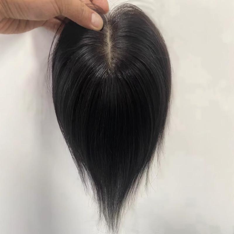 部分ウィッグ レディース 人毛 手植え 自然 前髪ウィッグ ヘアピースセンター分け八字バング頭頂部ボリュームアップ白髪隠しリアルつむじ通気性軽量つけ毛エクステスタンダードナチュラル定番ベーシックカジュアルシンプル