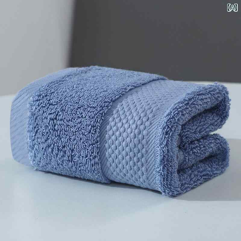 フェイスタオル綿100パーセント吸水柔らかい洗顔用 刺繍入り洗面用自宅用バスルーム浴室タオル シンプルベーシック定番 ナチュラルスタンダード カジュアルスタンダードナチュラル 定番ベーシックシンプル スタンダード