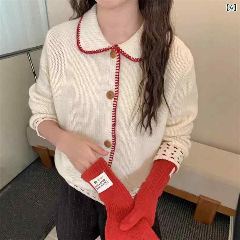 編み物ジレー レディース ゆったり 羽織り トップス 色彩設計 前食い違い長袖首元すっきりもの柔らか原料品小っちゃいお上さん向けカジュアルシンプルベーシックスタンダードナチュラル挙げ句の果て感伸ばすこと伸縮性体型押しかぶせる重ね着レイヤードデイリー普段使い