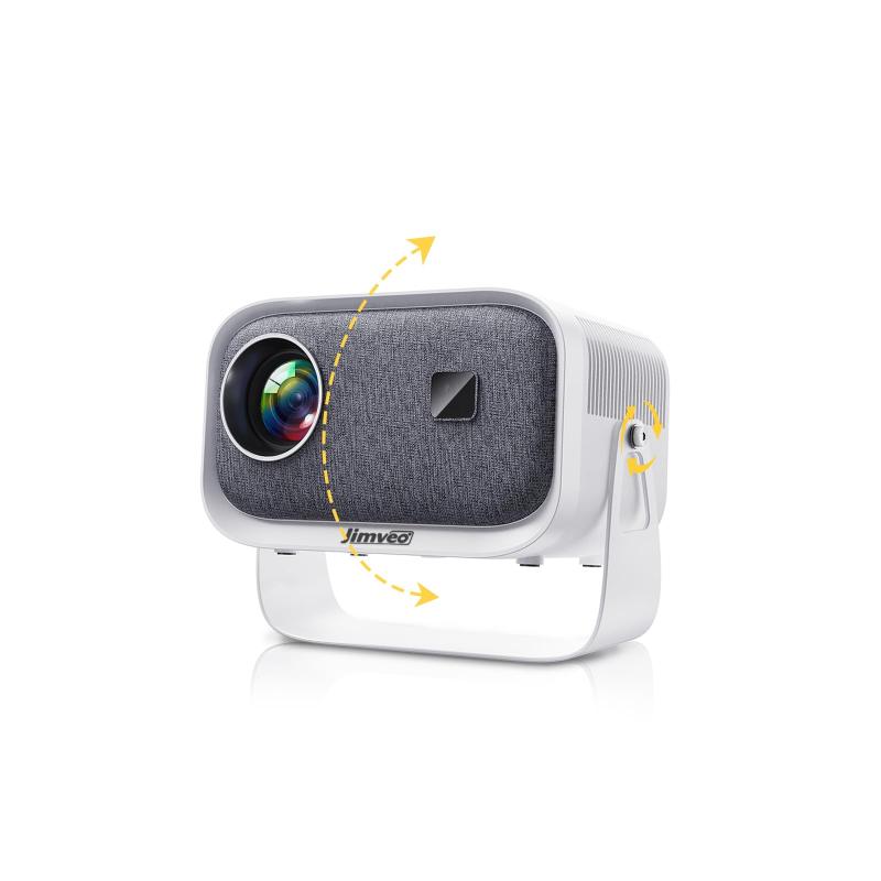 【360°回転可能】Jimveo プロジェクター 天井投影 家庭用 小型 32000lm 1080P WIFI6 500ANSI 電動フォーカス 自動台形補正 双方向Bluetooth5.3 4K対応 ホームシアター 操作簡単 ズーム機能 天井吊り可 3 10,994円
