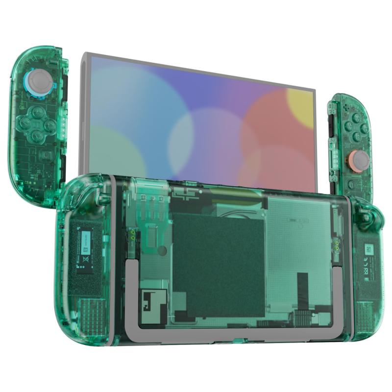 eXtremeRate Nintendo Switch 2対適用業務DIY取り替えっこ甲殻名取り草、Switch 2 \u0026amp; Joycon 2相応うカスタムフルセット うしろ側一皿 コントローラーハウジングボタン付き添い人 晴れ晴れしい版-せつ然たる系