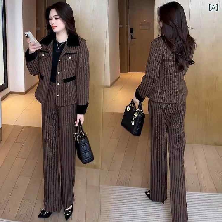 セットアップ レディース パンツスーツ 上下セット 長袖 ジャケット ロングパンツ ストレートパンツ きれいめ カジュアル シンプル 無地 スタンダード 定番 ベーシック リラックス 5,193円
