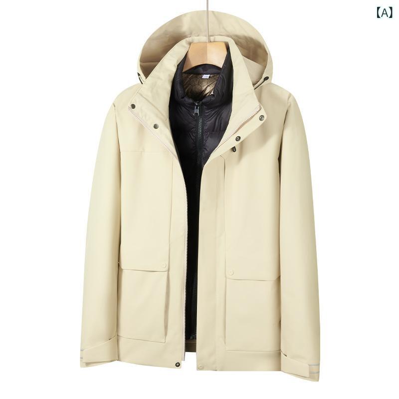 マウンテンパーカー ユニセックス アウトドア レジャー フード付き ジャケット アウター ジャンパー 上着 シンプル ベーシック 定番 スタンダード カジュアル リラックス お揃い ペア ファッション