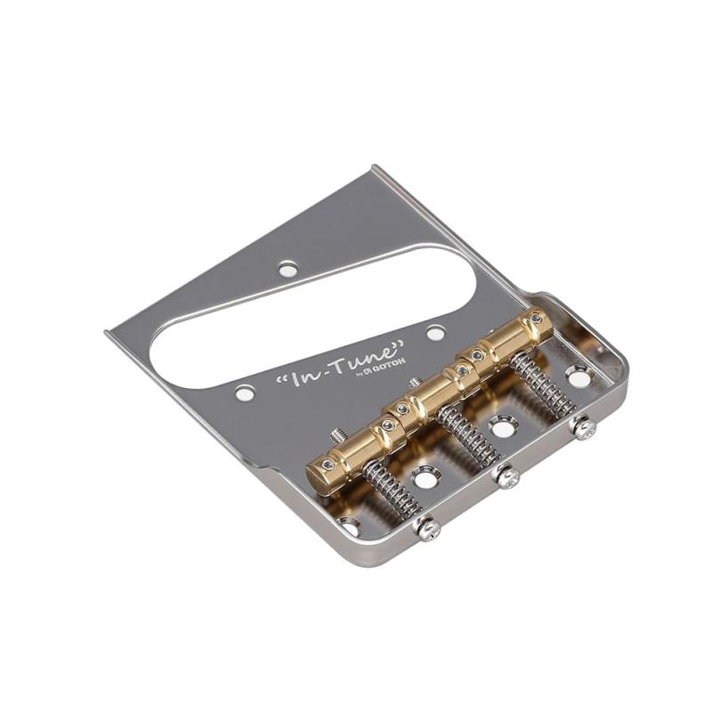 GOTOH TLタイプブリッジ、In-Tuneサドル、クローム(PBS-TC1SC) BS-TC1S-C