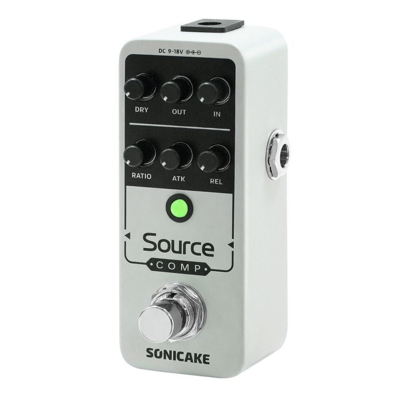 SONICAKE Source Comp コンプレッサーペダル ギターペダル ミニペダル エレキギターとベース用 高耐久メタルフットスイッチ オーバードライブペダル ソースコンプ 7,701円