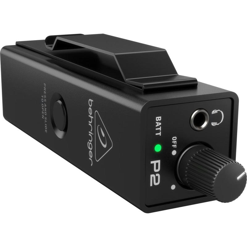 BEHRINGER ベリンガー ヘッドホンアンプ 電池駆動 インイヤー P2 ブラック BEHRINGER POWERPLAY P2