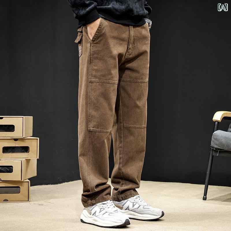 カーゴパンツ メンズ テーパード 引っ切りない ロングズボン下 心地よい 分かりやすい 第一義的  標準尺度 定番 伸び伸びする 好いたらしいめ 流行り物 今めかしい 普段使い走り 無地 デイリー ズボン 成人男性服