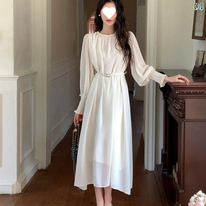 衣装 レディース 長袖 ハイネック ロング丈 白いこと 無地 好いたらしいめ 心地よい 分かりやすい 太陽フレア A生産ライン 標準尺度 第一義的 定番  雅びやか 成年者