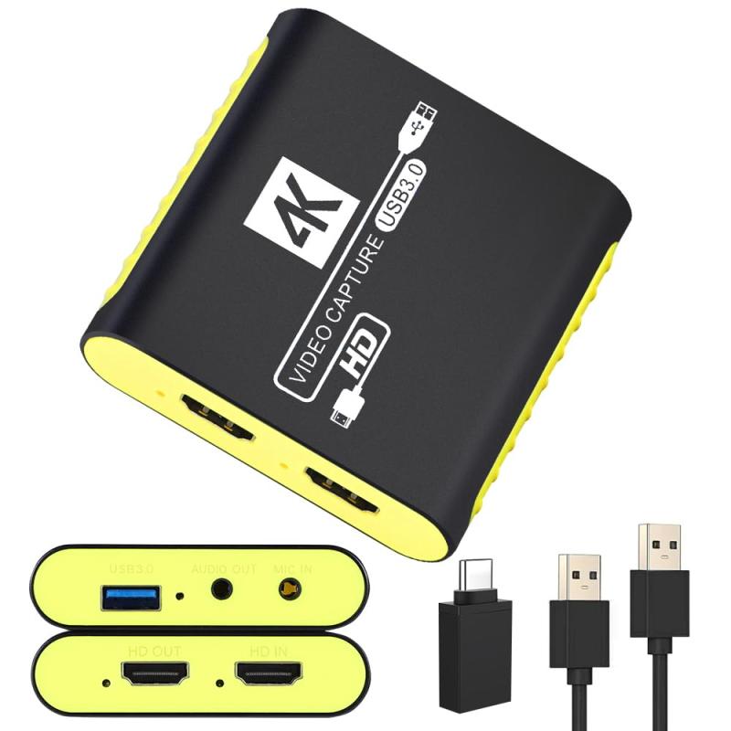 ゲームキャプチャーボード HDMI 4K@30サイクル 通り手形スルー相応う Switch相応う なおなお書き4 相応う なおなお書き5 相応う USB 3.0 Type-C 1080P 60FPS キャプチャー Xbox/Wii U/マイコン/webカメラ/スマートフォン相応う
