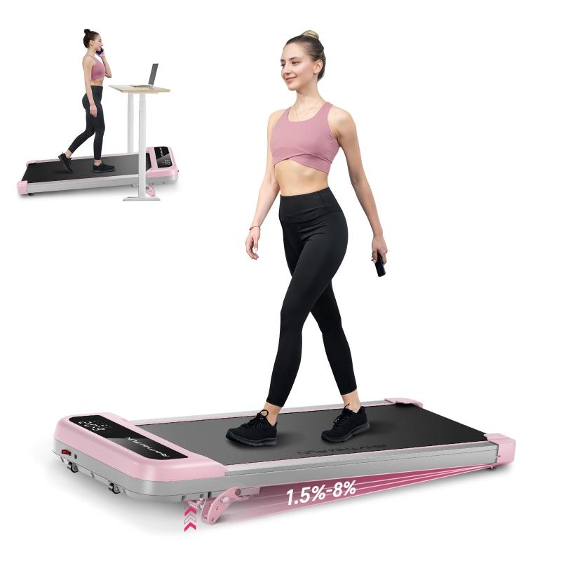 RHYTHM FUN ルームランナー【2025新型・本体わずか18kg】 家庭用 静音設計 最大8％傾斜対応 ウォーキングマシン ランニングマシン アプリ連携 リモコン付き 組立簡単 コンパクト収納 男女兼用・