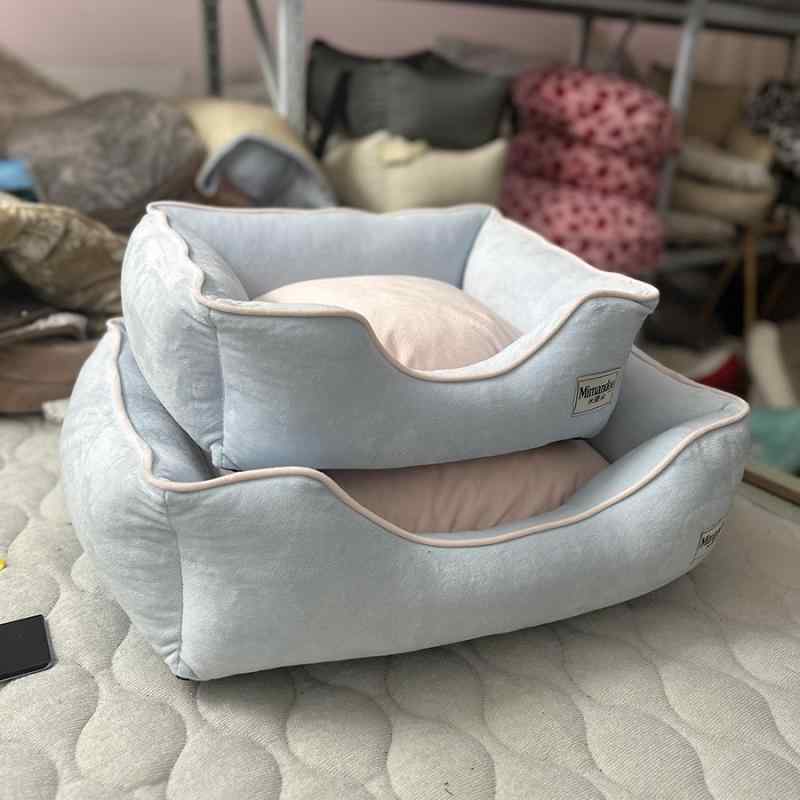 ペットベッド 猫用小型犬用中型犬用 丸洗い可能カバー取り外しクッション 布ペットソファ室内用洗える 清潔衛生的ペットハウスふんわり柔らかい シンプルベーシック定番スタンダードナチュラルカジュアル