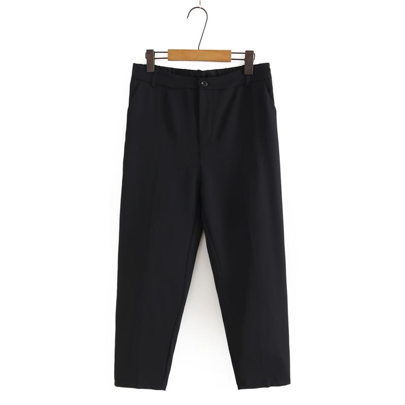テーパードパンツ レディース 大きいサイズ センタープレス スラックス 体型カバー美脚ウエストゴム薄手落ち感ロング丈無地パンツ通勤オフィス事務仕事 カジュアルシンプルベーシックスタンダード定番ナチュラル