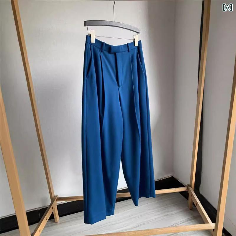 テーパードパンツ レディース スラックス アンクル丈 好いたらしいめ 事務室 カジュアルズボンボトムスハイウエストピーコックブルー無地シンプルベーシック定番ナチュラルスタンダードロングパンツ事務服商行為フォーマル通い
