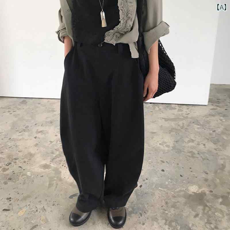 心地よいズボン下 レディース ワイドシルエットハイウエスト テーパードパンツボトムスロング丈 シンプルベーシック定番 自然的心地よい オフィスカジュアルスタンダード
