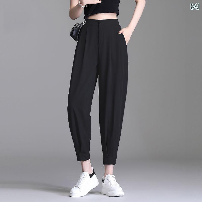テーパードパンツ レディース ご機嫌酉の方角 九分丈 とろみ感 好いたらしいめ ゆったりオフィスカジュアルボトムスズボン無地体型カバーシンプルベーシック定番スタンダードナチュラルロングパンツスラックス