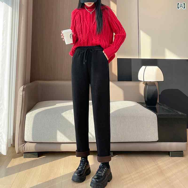 テーパードパンツ レディース 裏起毛生あたたかい朦朦たる真っただ中押しつける美脚 クロップドパンツボトムス スラックス心地好い好いたらしいめ 通い事務室 雅びやか成年者シンプルベーシック定番自然的