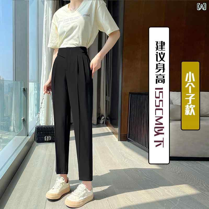 テーパードパンツ レディース ハイウエスト 九分丈 大きいサイズ スラックス ボトムス無地ゆったりシルエットウエストゴムきれいめオフィスカジュアルベーシックシンプルスタンダード定番ナチュラルトロミサルエル