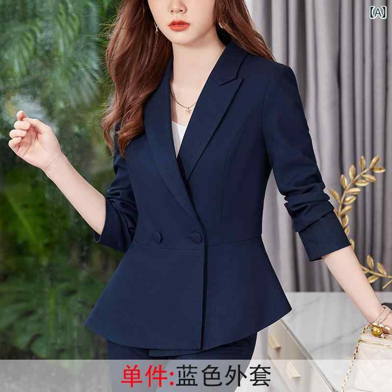 セットアップ レディース ストライプ 長袖テーラードジャケットパンツスーツ上下セット ビジネスオフィス事務服制服仕事着通勤フォーマル シワになりにくい美脚スリム ベーシックシンプルスタンダード定番カジュアルナチュラル