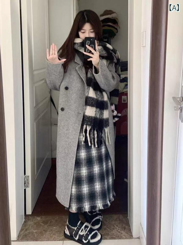アルパカコート レディース ウールコート ロング丈 ダブルボタン 上品な光沢 希少なアルパカ素材 ダブルフェイス仕立て 美シルエット 通勤 軽い着心地 滑らかな手触り 暖かい 膝下丈 厚手 防寒 アウター 羽織り 普段使い エレガント クラシック ｜やすらぎマーケット