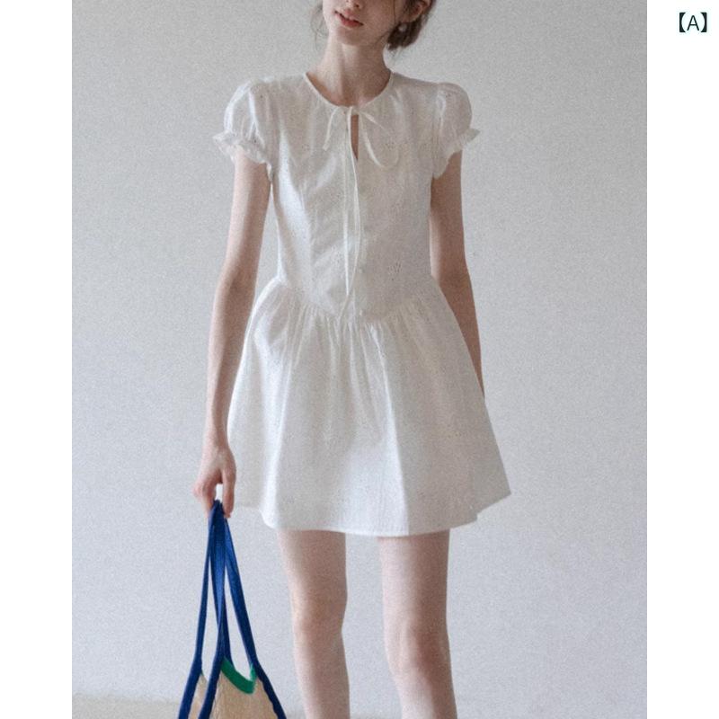 衣装 レディース 刺しゅう フランス共和国風 半袖 A生産ライン 女子らしい 膝丈 綿織物混 並み並み丈 酉の方角シェイプ 着痩せ 春夏 雅びやか 会う約束 通い お呼ばれ 動き分かりやすい