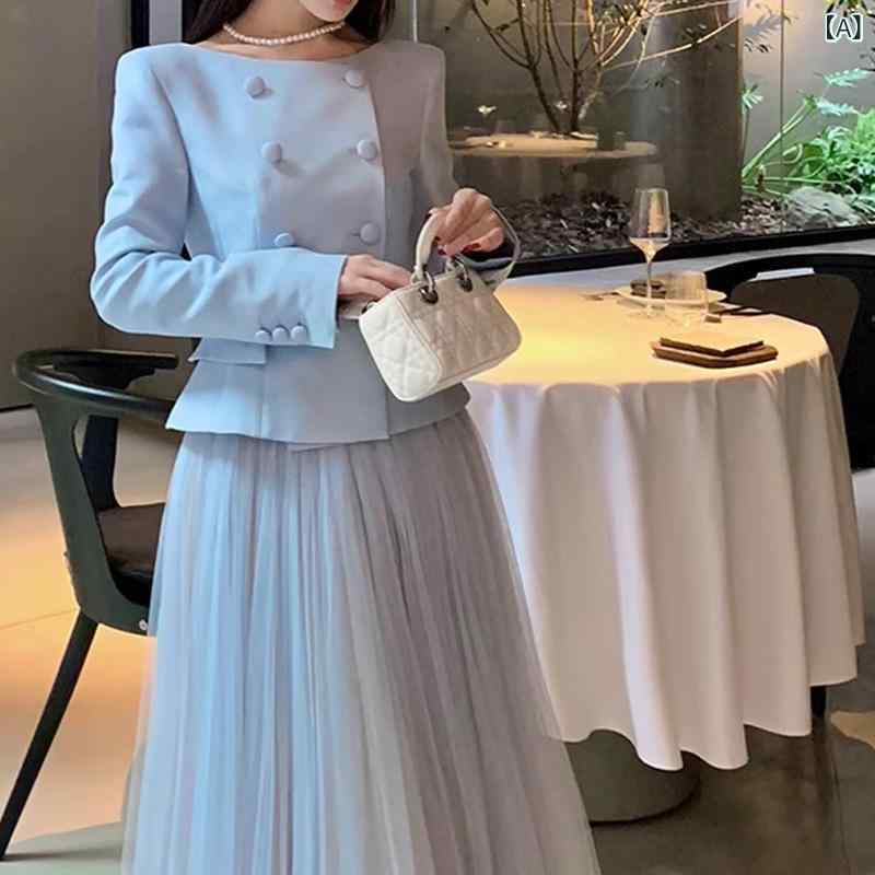 セットアップ レディース 春服 チュールスカート 合奏団 好いたらしいめ 長袖 上衣 労働者の一団のど首 太陽フレアスコート 上下書き割り 膝下丈 セパレート はいり込む式 卒式 お呼ばれ 雅びやか 成年者 女子らしい 事務室心地よい 会う約束