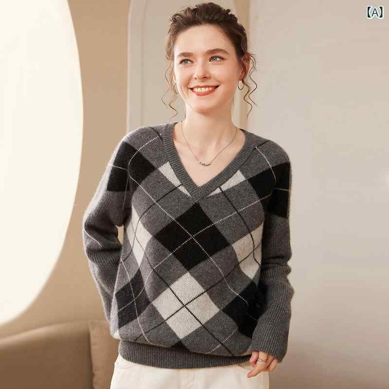 カシミヤセーター レディース クルーネック 厚手 配色 プルオーバー 保温性 カシミヤ100% トップス 普段使い 柔らかい 肌触り 防寒着 暖かい ゆったり 伸縮性 軽い 快適 着心地 抜群 寒さ対策 オフィス カジュアル お出かけ 外出｜やすらぎマーケット