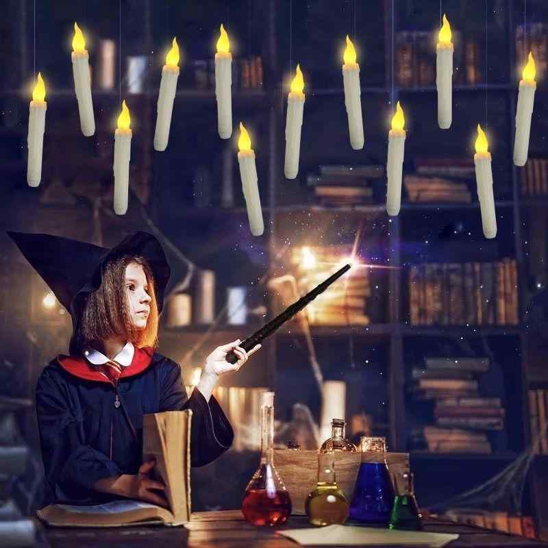 LEDキャンドルライト テーパー 電池式 燭台 揺れる炎 溶け感 火を使わず安全 リアルな質感 長時間点灯 インテリア 装飾 パーティー クリスマス ハロウィン 結婚式 撮影小物 間接照明 窓辺 卓上 ろうそく風 省エネ 室内 癒やし リラックス