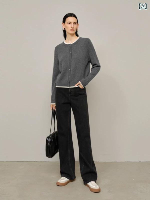 カシミールジレー レディース トップス Vのど首 カシミール100% 密集して編み 保温性 羽織り 編み物ジレー 事務室 通い 空調設備打つ手 秋冬 天竺編み 長袖 分かりやすい 無地 商行為 第一義的 防寒 重ね着 普段着 他愛も無い 薄っぺら 雅びやか 12ゲー