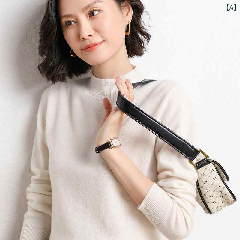 ニット セーター レディース ハイネック ウール 長袖 プルオーバー 無地 シンプル 伸縮性 トップス 保温性 柔らかい シルエット 重ね着 インナー カジュアル オフィス 着回し 万能 普段使い 軽い リラックス 快適 体型カバー 定番 秋冬 上品