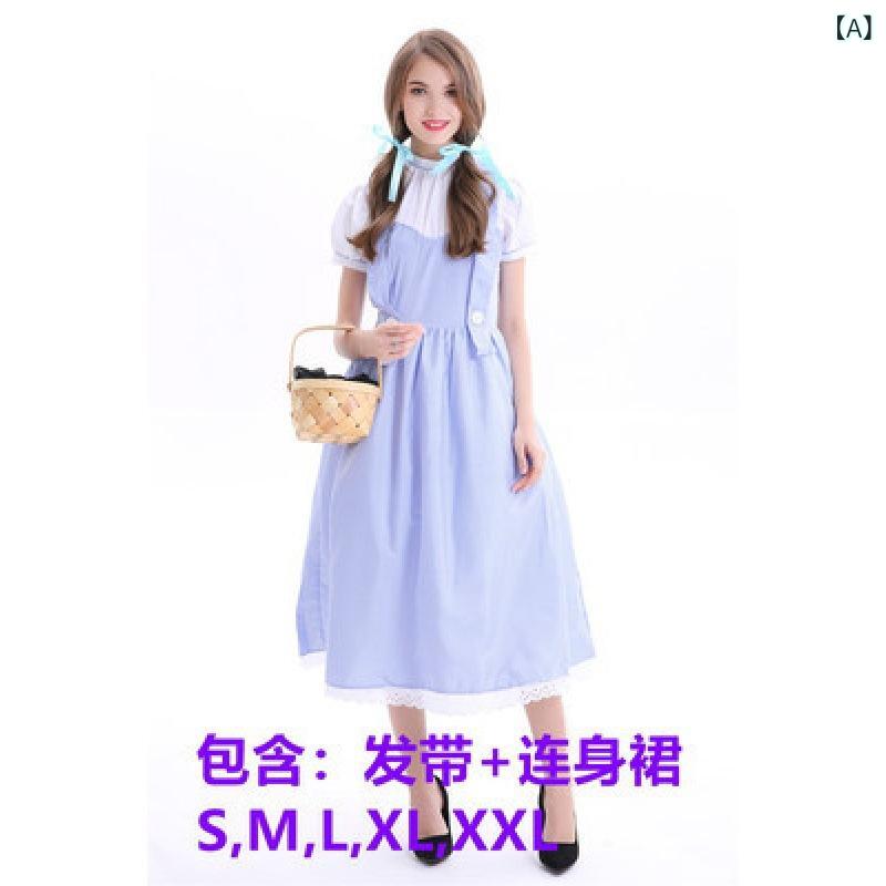 小わっぱ用御召しもの  ドロシー 御召しもの 御嬢さん 一こま御召しもの 前掛け衣裳 水色 おとぎ話御召しもの 本格 告げ知らせる会 お遊び戯れる会 ハロウィン 仮面舞踏会 寄り合い でき事 上演 監督服 童話 演劇術 幼稚園 保育園 授業時間催し物 文明祭 不死化写