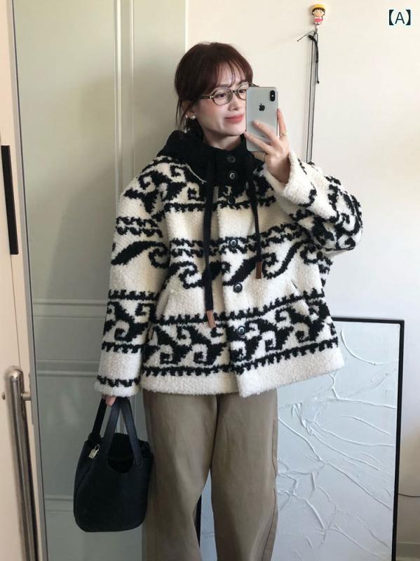 ムートンコート レディース 冬 厚手 裏ボア ショート丈 チャイナボタン 暖かい 軽量 ゆったり アウター 防寒対策 通学 通勤 低身長 華奢見え カジュアル 大人かわいい 襟付き フロントボタン ボア素材 きれいめ 防風 動きやすい 快適 長袖 高見え 6,680円