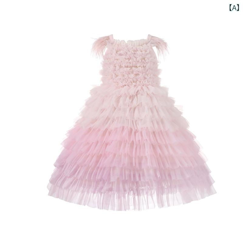 ワンピース 女の子 発表会 結婚式 子供 ドレス プリンセス 半袖 夏 チュール レース リボン 1歳 誕生日 お呼ばれ パーティー ピアノ ステージ衣装 フォーマル セレモニー かわいい お出かけ ギフト プレゼント