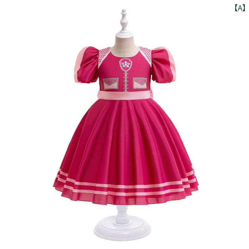 キッズドレス 女の子 コスプレ 衣装 ワンピース ハロウィン 仮装 ピンク チュチュ 発表会 誕生日会 クリスマス パーティー 幼稚園 保育園 子供用 変装 演出服 ステージ衣装 なりきり 変身 お遊戯会 記念撮影 舞台 イベント