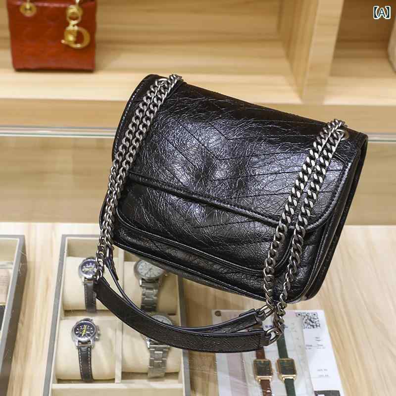 ショルダーバッグ レディース 革 チェーン店御徒面子 ホーボーバッグ 壱肩部 伝達人御徒面子 ヴィンテージ風 曲がった掛け 鞄 通い 通学 お出かけ 今めかしい 成年者 心地よい 2way 真四角 差し上げ物 大電気容量