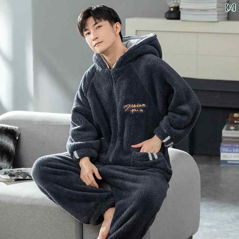 お座敷御召しもの メンズ パジャマ 繋ぎ 冬 オールインワン 綿ネル原料品朦々たる お座敷着防寒寝巻き 上下一体型前開き手合い 生あたたかいもこもこ着るブランケット保温性繰り上げる ナイト爵御召しものふわふわ裏起毛静電気押しとどめる 秋用ゆったり大きさ成年者用大層らしい大きさ