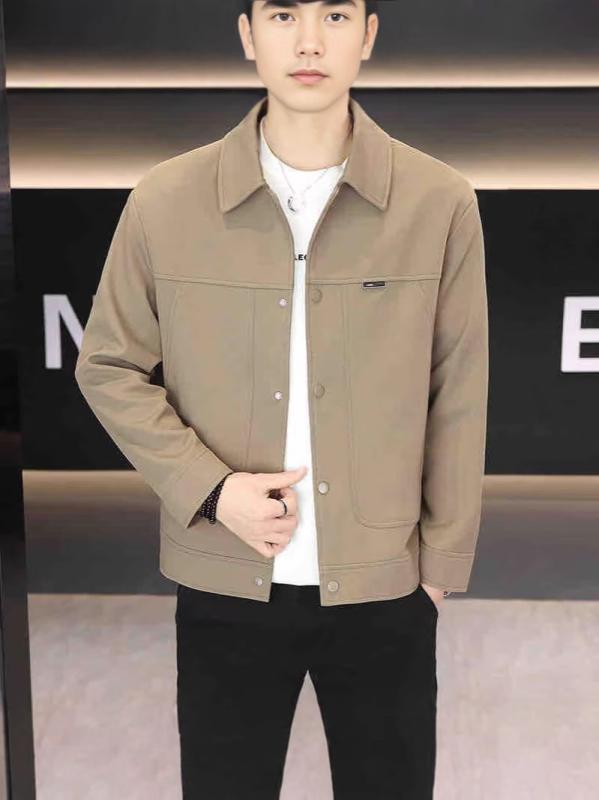 上衣 メンズ アウター 春服 心地よい 上衣 前掛け ロング丈 襟付き添い人 ステンカラー厚地の外套 無地 軽さ 防風 通い 通学 ライトアウター スプリングコート 分かりやすい 大層らしい大きさ 今めかしい 羽織り