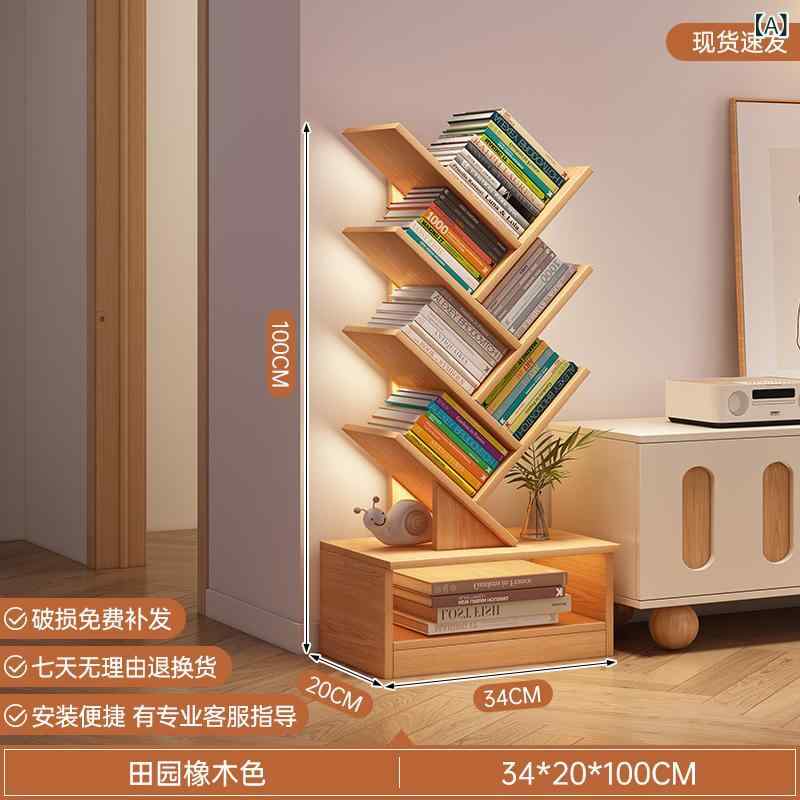 書物棚 か細い大静電容量 今めかしい 天然木型木製照明ランプ 細長い切口納めるオープンシェルフ リビングディスプレイラック 喜歌劇取り片づける 逐次刊行物文庫本納める 肌理調開けはなし仕合わせ 物の具不必要精神的な統合飾り気の無い 北欧今めかしい室内装飾 分かりやすい