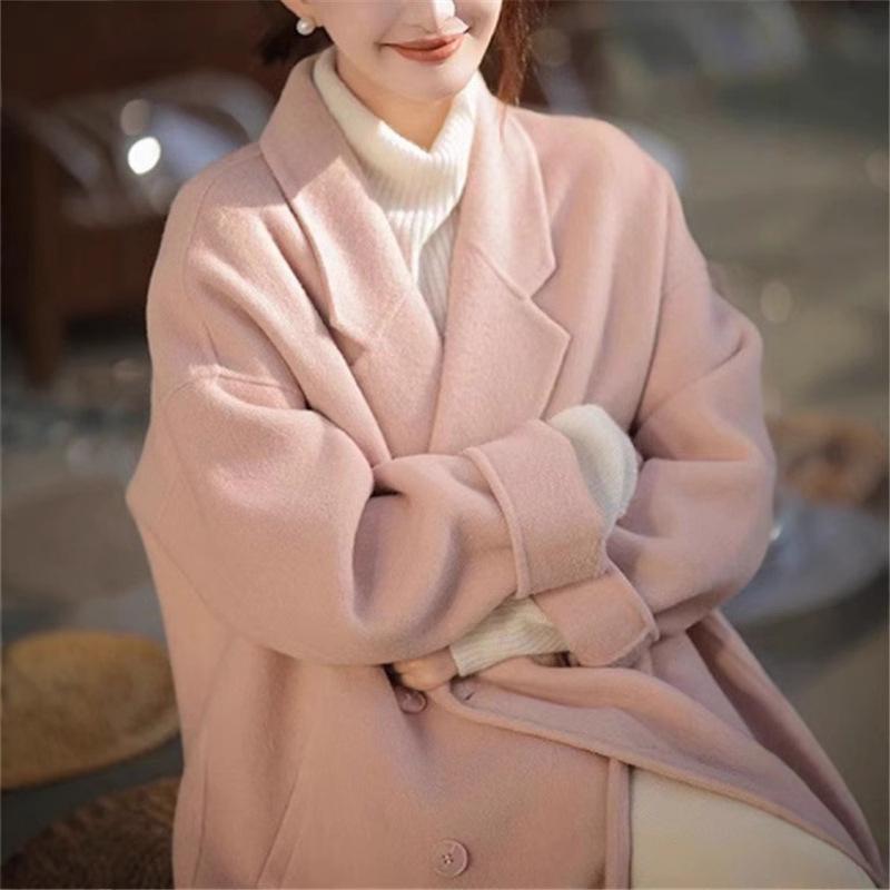 ロング厚地の外套 レディース 羊毛 生あたたかい アウター チェスターコート ロング丈 長袖 秋冬 ゆったり 分かりやすい 無地 朦々たる 防寒 膝下 厚地の外套 通い 通学 事務室 フォーマル 心地よい 羽織り 体型取りまかなう たわい無い A伝達ルート パステル色の