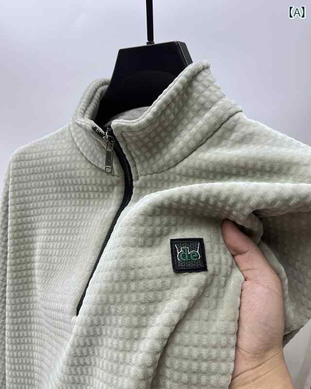 調教師 メンズ フリース ハーフジップ ティーシャツ 照明ランプ色つや 裏起毛 朦々たる原料品 保温防寒 秋冬用 長袖 トップス インナーカットソー 生あたたかいボア 無地分かりやすい 心地よい アウトドア お座敷御召しもの
