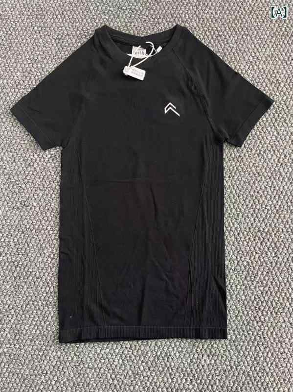 Tシャツ レディース フィットネスウェア スポーツウェア スリムフィット シームレス 吸汗速乾素材 ストレッチ素材 ヨガウェア トレーニングウェア ランニングウェア アンダーウェア クルーネック