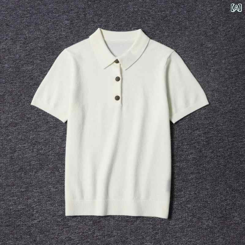 ニット レディース カシミヤ 半袖 トップス プルオーバー クルーネック 無地 シンプル 柔らかい 軽量 オフィス 通勤 デイリー 普段使い 春夏 秋 セーター 重ね着 伸縮性 通気性 サマーニット 五分袖|やすらぎマーケット